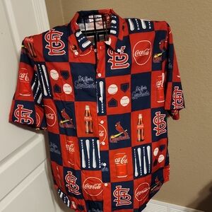 St. Louis Cardinals x Coke Red and Blue Shirt